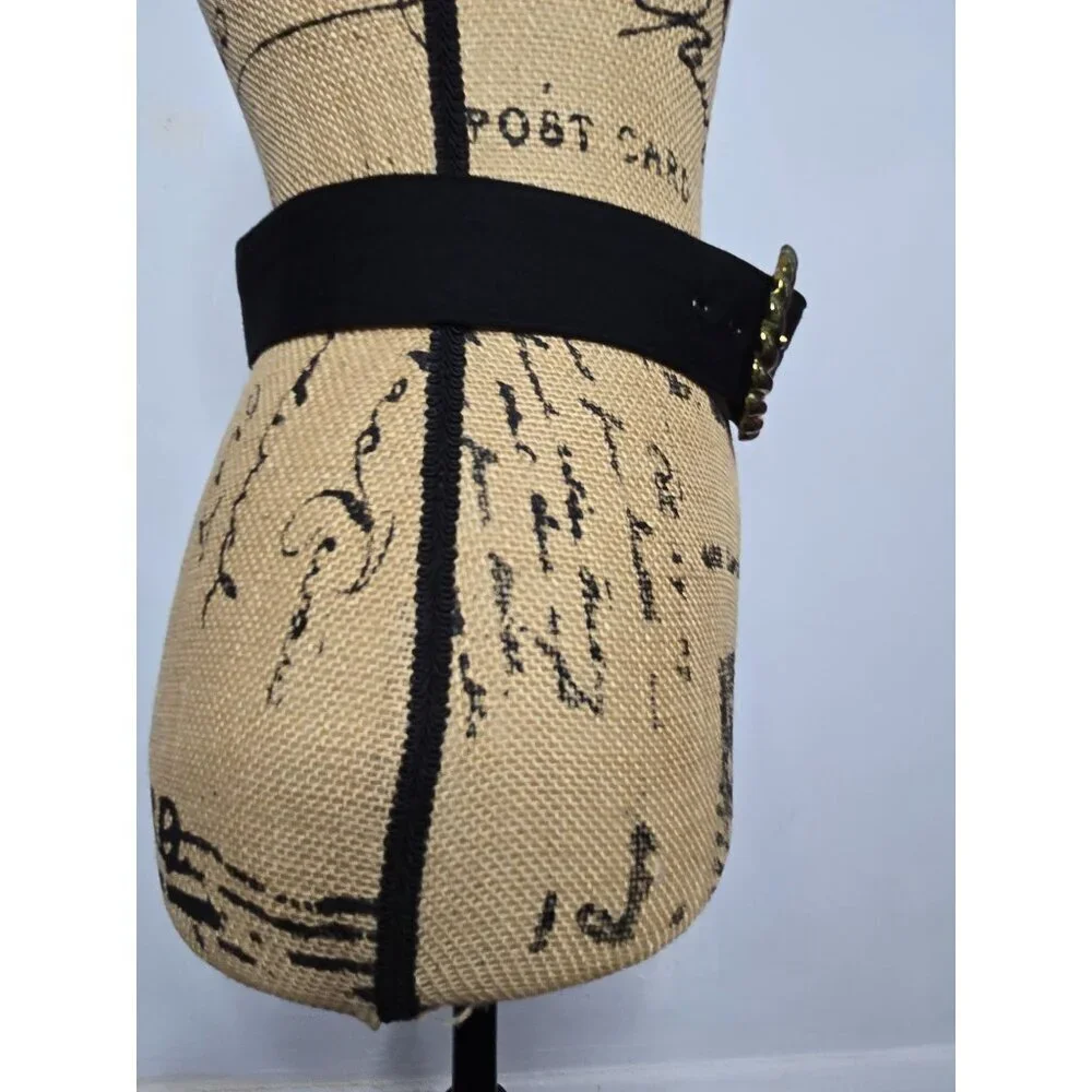 Vintage Black Chunky Bronze Belt - Picture 3 of 14